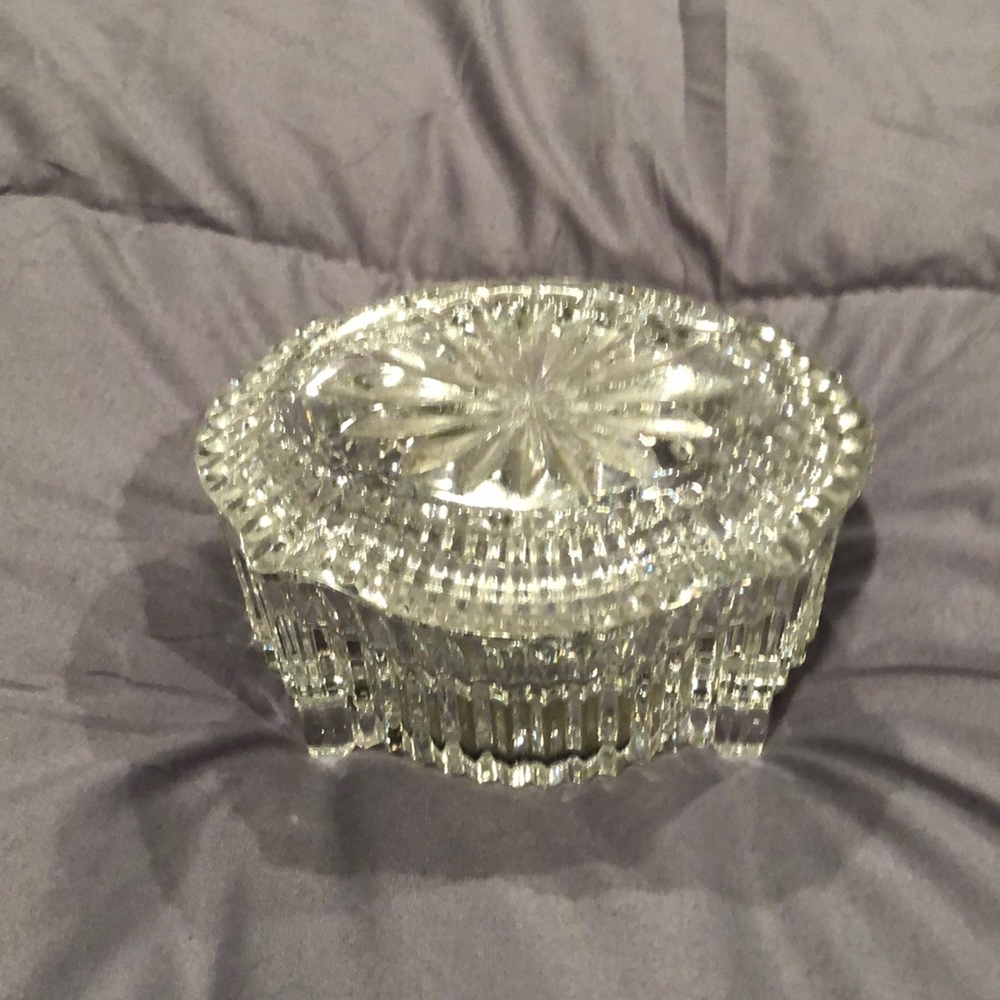 Beautiful Waterford crystal jewelry music box!